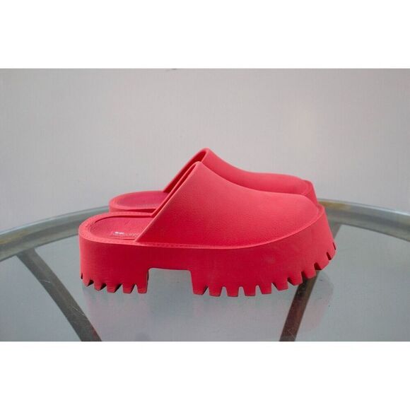 Jeffrey Campbell Chunky Platform Clog Slip On Cloggle Red Size 7 - Picture 1 of 6